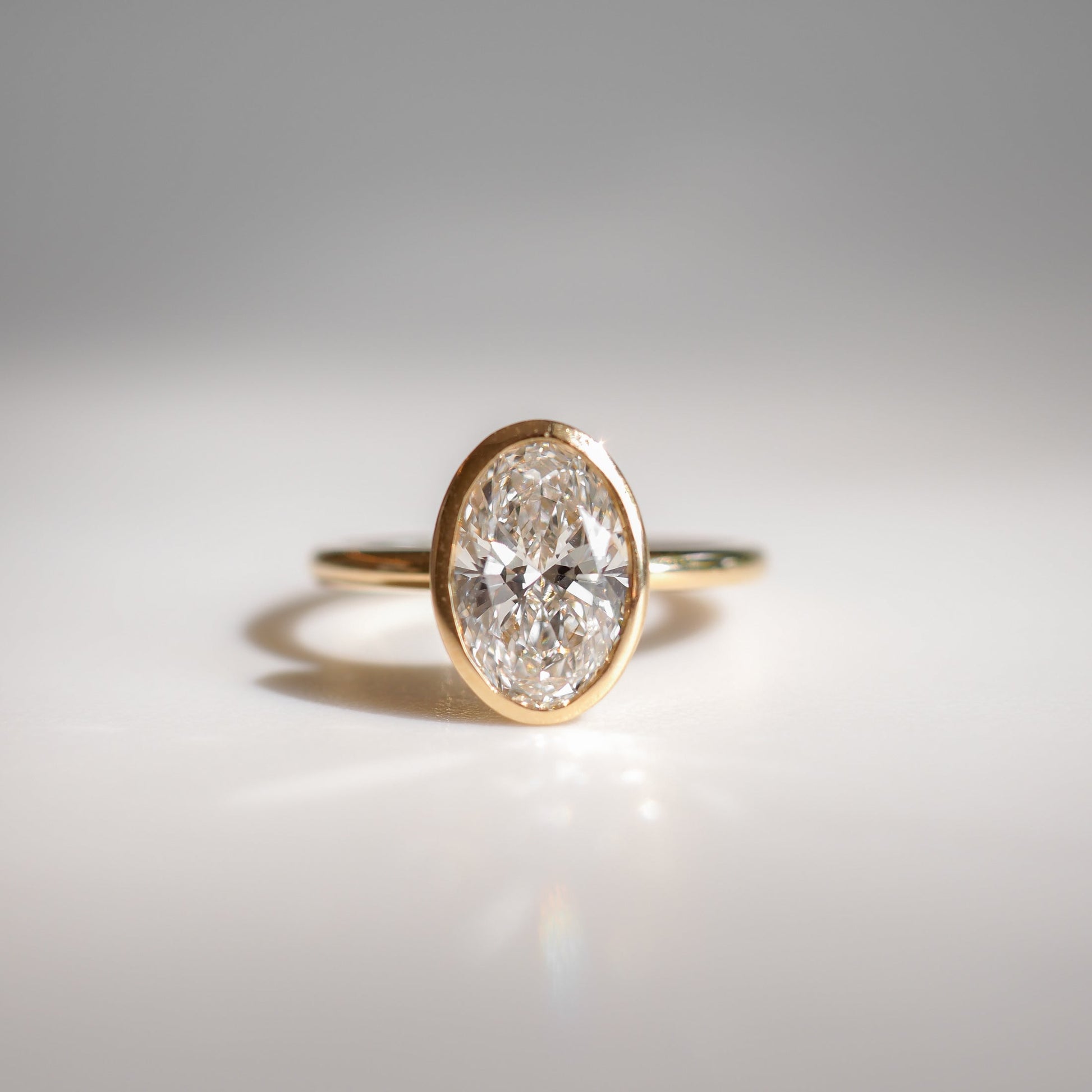 Solitaire-Oval Lab Grown Diamond Engagement Ring
