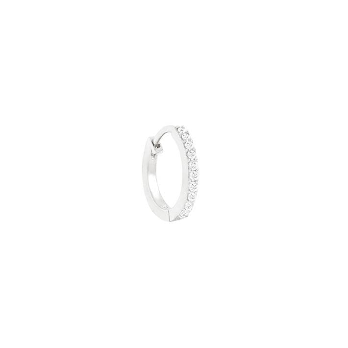 0.04 Carat Round Lab Grown Diamond Hoop Earring 1