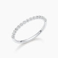 Load image into Gallery viewer, 0.3 CT Round Half Eternity Stackable Wedding Band
