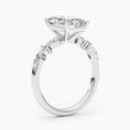 Load image into Gallery viewer, 4ct Radiant G- VS Dainty Diamond Engagement Ring
