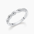 Load image into Gallery viewer, 0.2 CT Round Twisted Wedding Band
