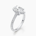 Load image into Gallery viewer, 2.51ct Pear F- VS Hidden Halo & Pave Diamond Engagement Ring
