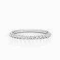 Load image into Gallery viewer, 0.3 CT Round Half Eternity Stackable Wedding Band
