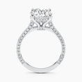 Load image into Gallery viewer, 2.8ct Round F- VS Hidden Halo & Pave Diamond Engagement Ring
