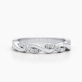 Load image into Gallery viewer, 0.2 CT Round Twisted Wedding Band
