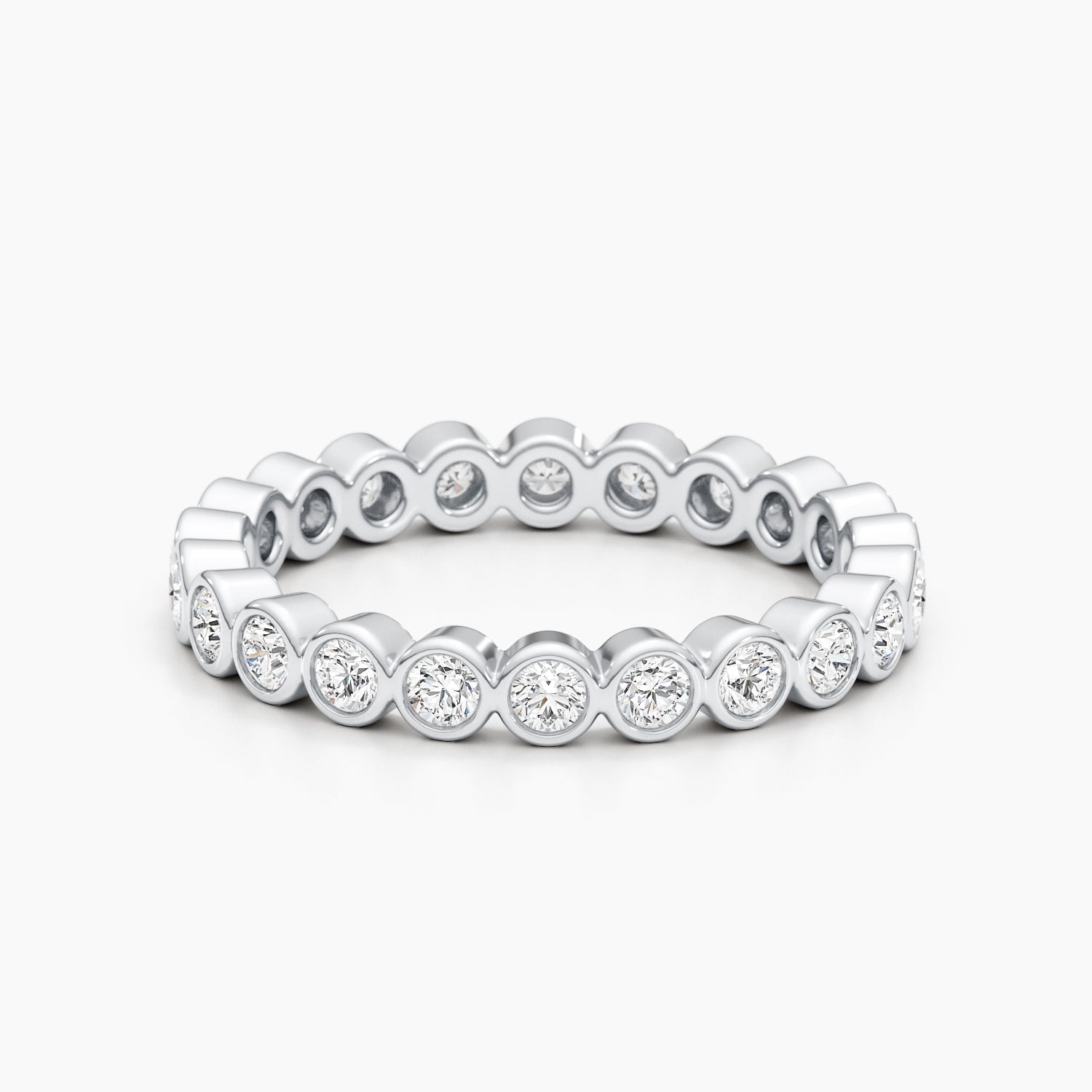 1.65 TCW Round Stones Full Eternity Wedding Band