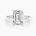 Load image into Gallery viewer, 3.01ct Emerald E- VS Solitaire Diamond Engagement Ring
