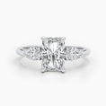 Load image into Gallery viewer, 2.24 CT Radiant Lab-Grown Diamond Three Stone Engagement Ring 5
