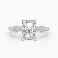 Load image into Gallery viewer, 4ct Radiant G- VS Dainty Diamond Engagement Ring
