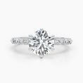 Load image into Gallery viewer, 2.5ct Round G- VS Pave Diamond Engagement Ring
