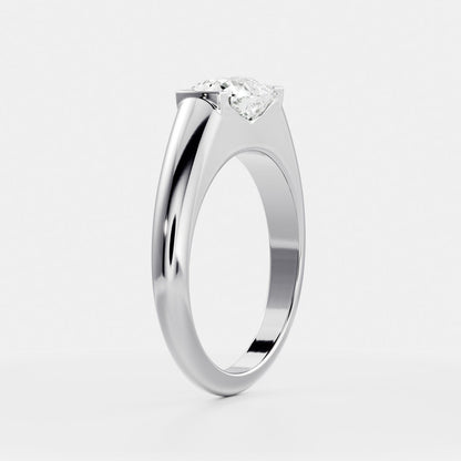 Solitaire- 1.0 CT Oval Moissanite Engagement Ring