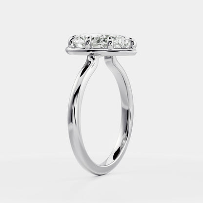 Solitaire-Oval Lab Grown Diamond Engagement Ring
