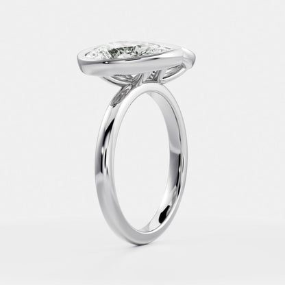 Solitaire-Oval Lab Grown Diamond Engagement Ring