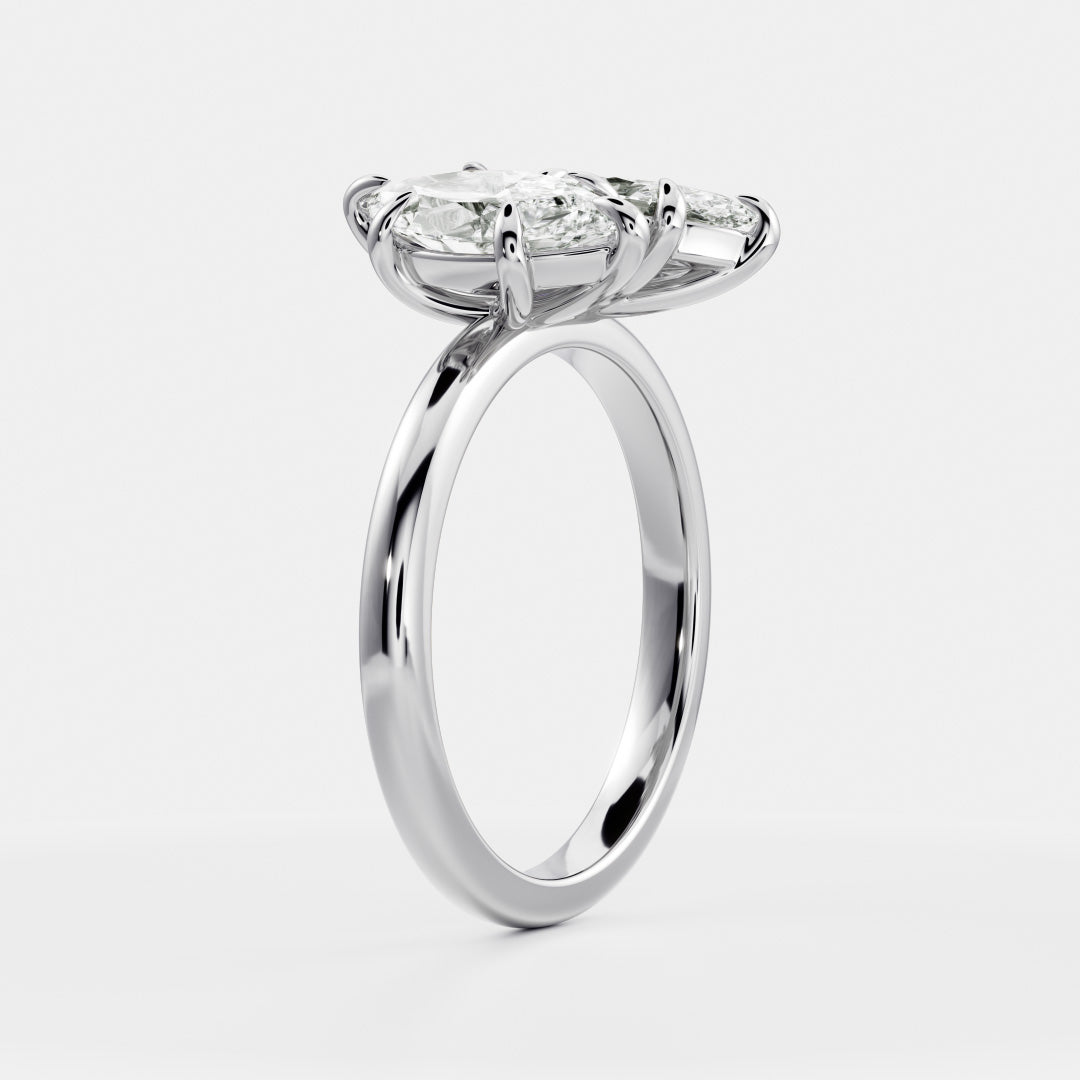 Solitaire-Oval Lab Grown Diamond Engagement Ring