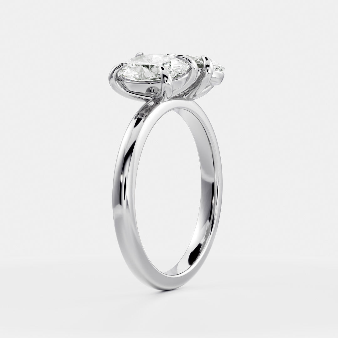 Solitaire-Oval Lab Grown Diamond Engagement Ring