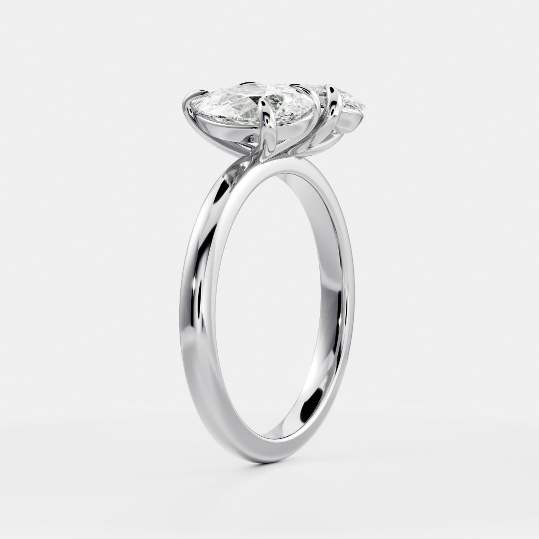 Solitaire-Oval Lab Grown Diamond Engagement Ring
