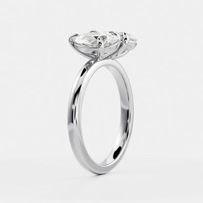 Solitaire-Oval Lab Grown Diamond Engagement Ring