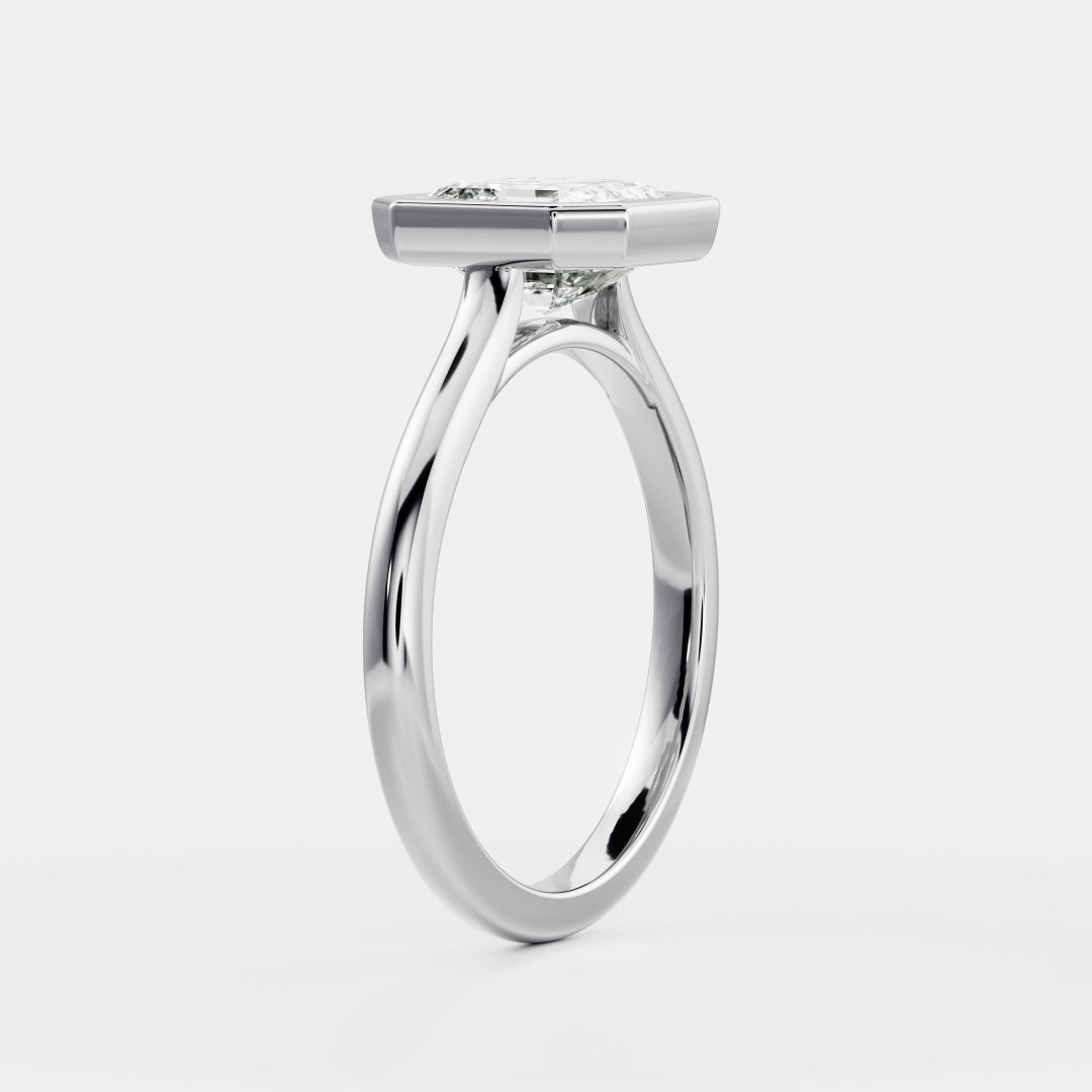 Solitaire-Oval Lab Grown Diamond Engagement Ring