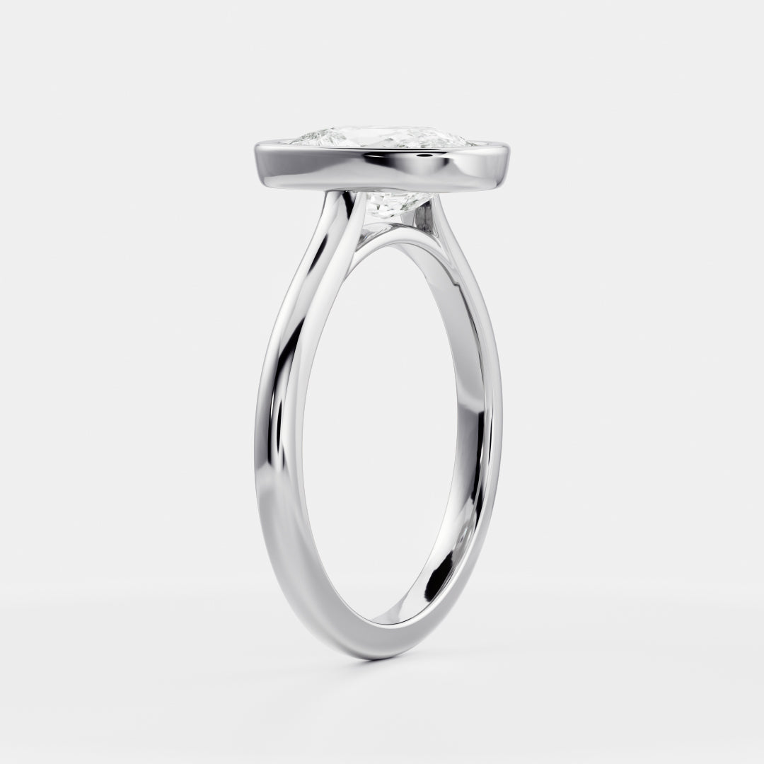 Solitaire-Oval Lab Grown Diamond Engagement Ring