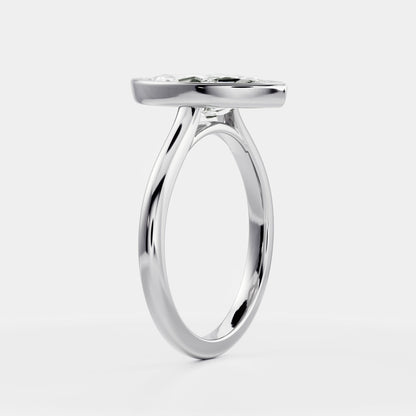 Solitaire-Oval Lab Grown Diamond Engagement Ring