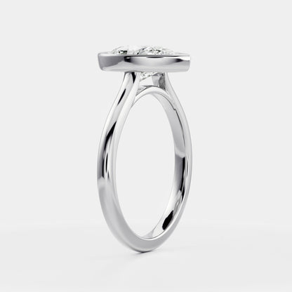 Solitaire-Oval Lab Grown Diamond Engagement Ring
