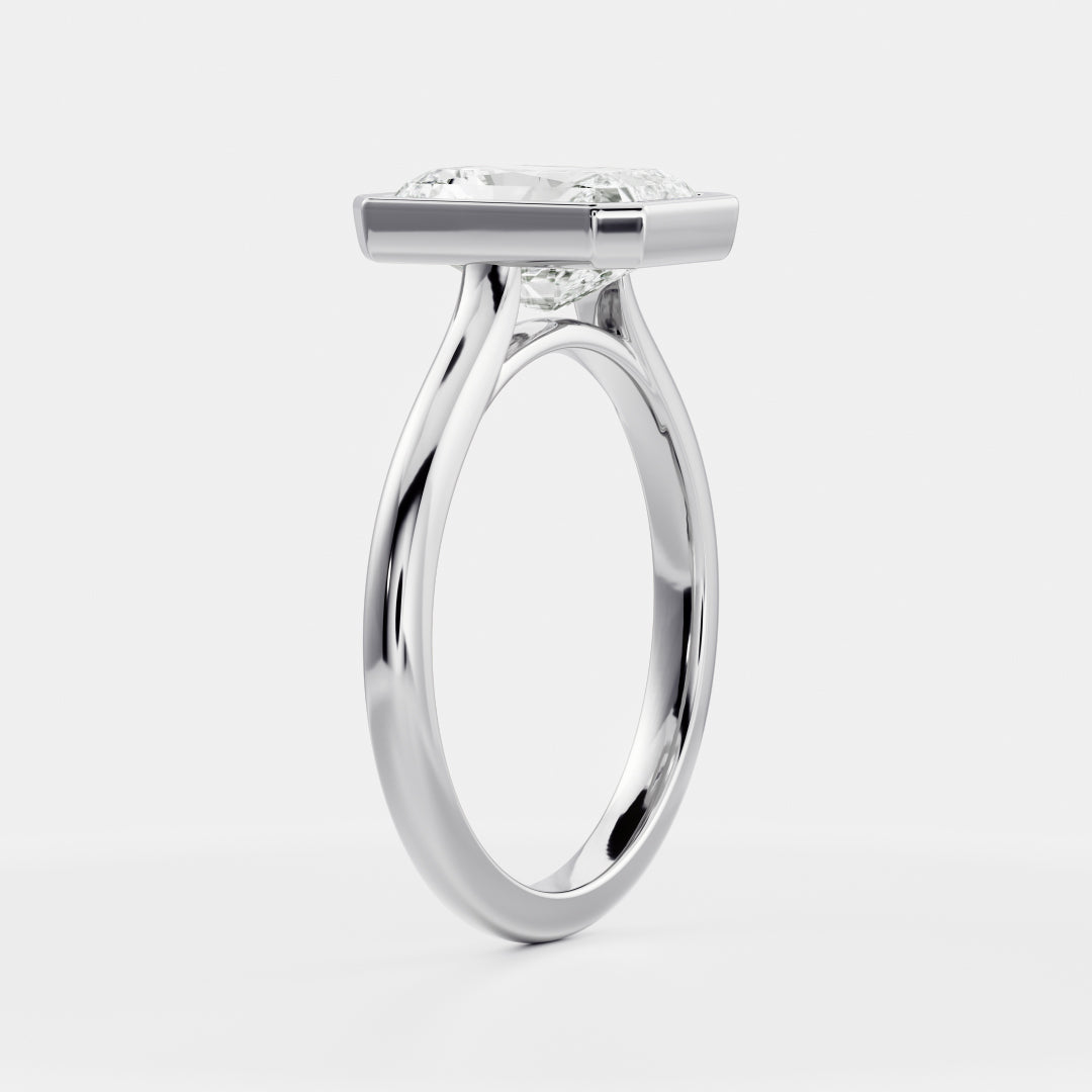 Solitaire-Oval Lab Grown Diamond Engagement Ring