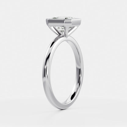 Solitaire- 1.0 CT Oval Moissanite Engagement Ring