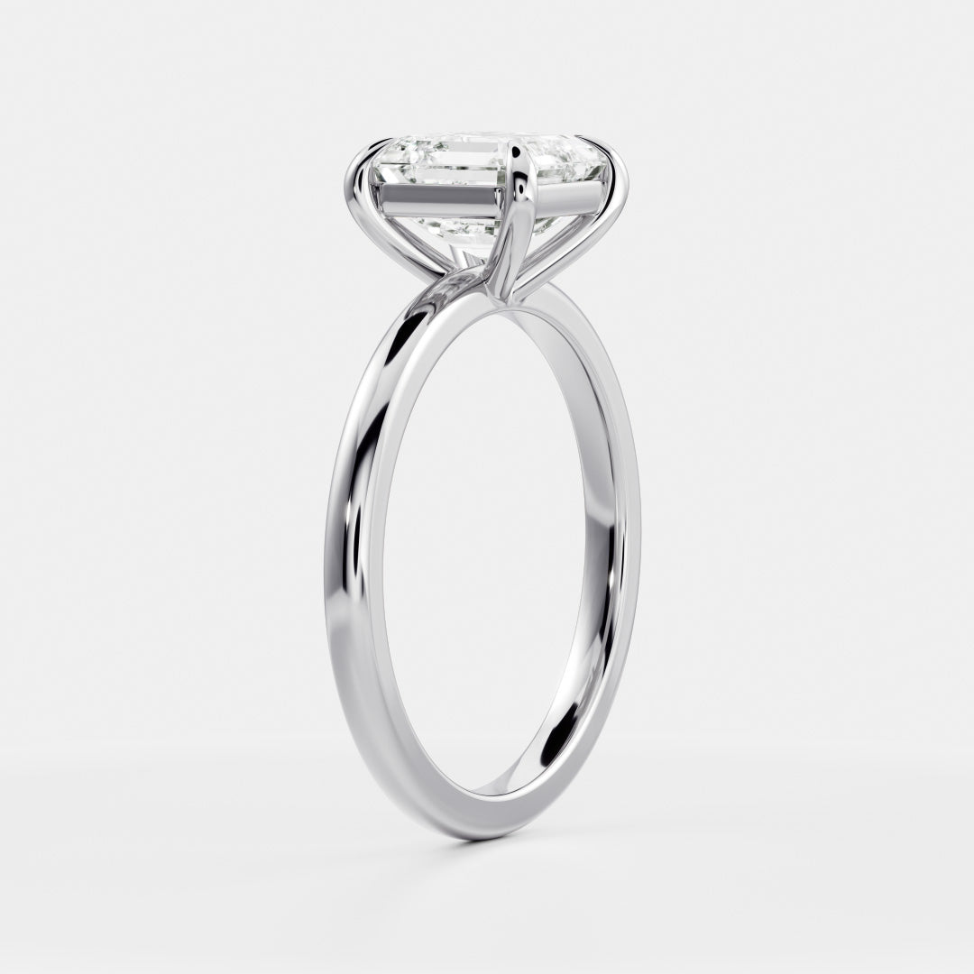 Solitaire- 1.0 CT Oval Moissanite Engagement Ring