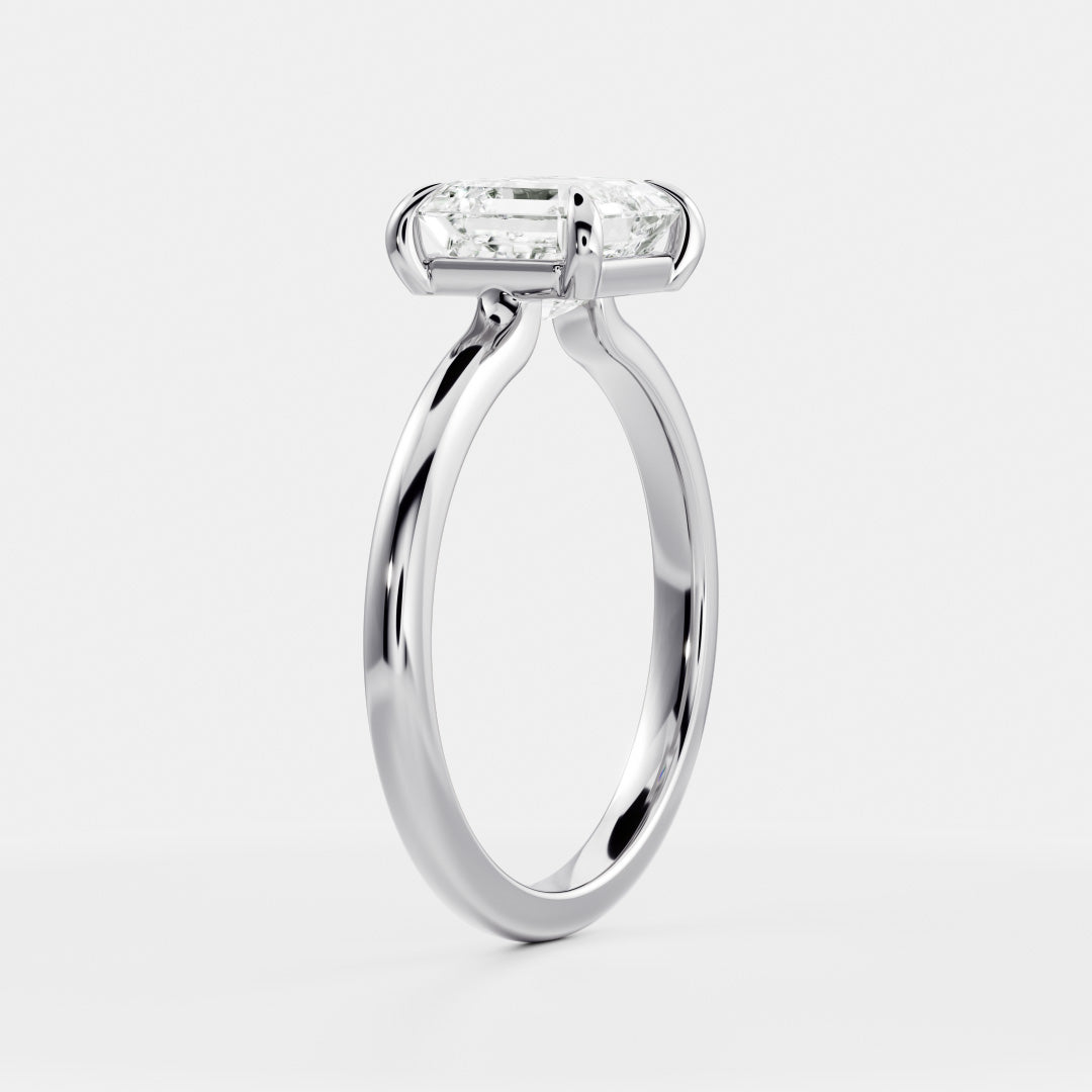Solitaire-Oval Lab Grown Diamond Engagement Ring