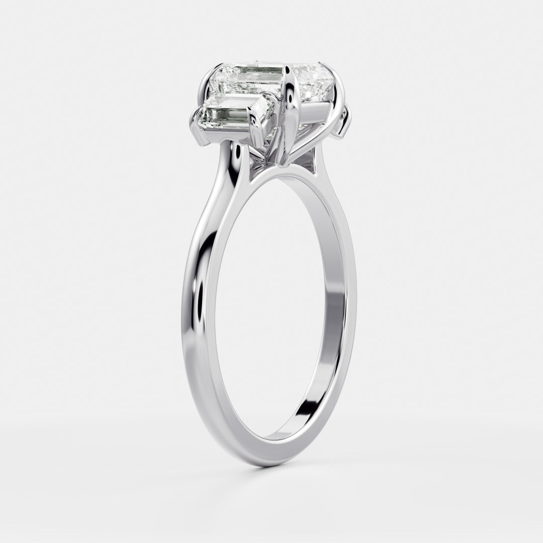 Solitaire- 1.0 CT Oval Moissanite Engagement Ring