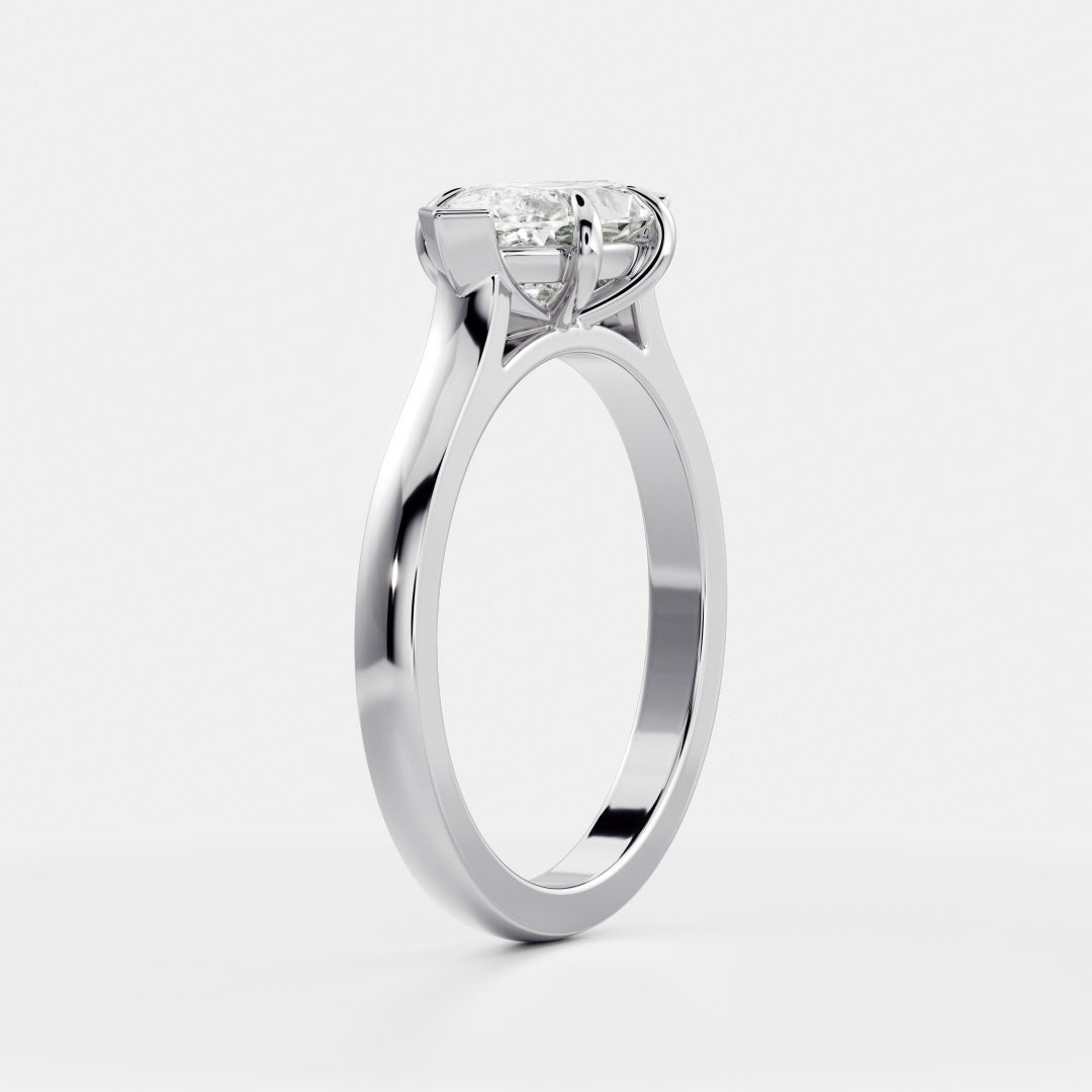 Solitaire-Oval Lab Grown Diamond Engagement Ring
