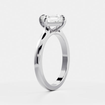 Solitaire- 1.0 CT Oval Moissanite Engagement Ring