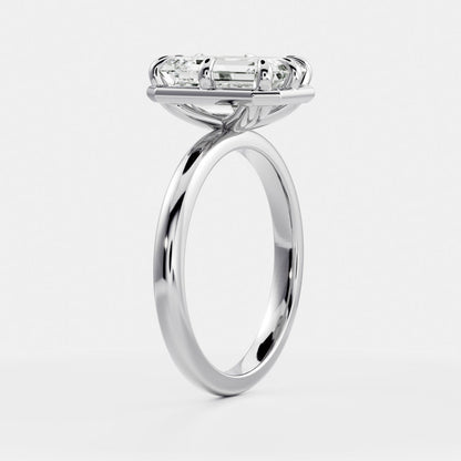 Solitaire-Oval Lab Grown Diamond Engagement Ring