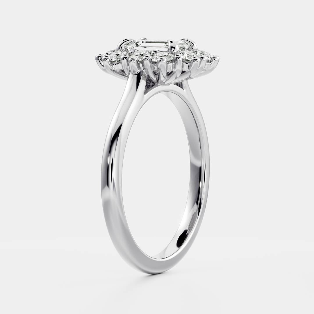 Solitaire- 1.0 CT Oval Moissanite Engagement Ring