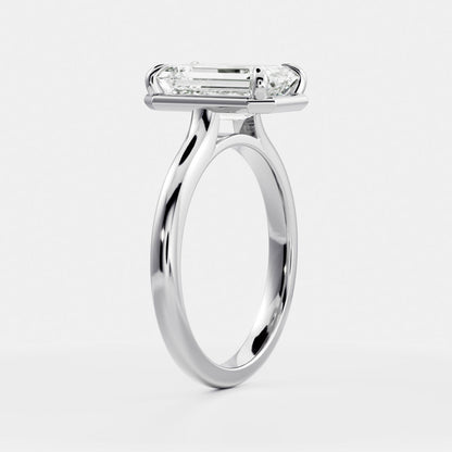 Solitaire- 1.0 CT Oval Moissanite Engagement Ring