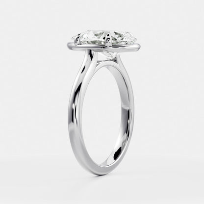 Solitaire-Oval Lab Grown Diamond Engagement Ring