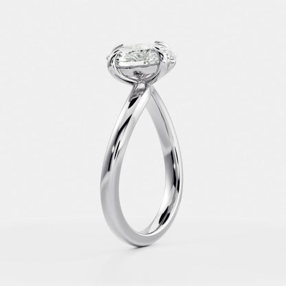 Solitaire-Oval Lab Grown Diamond Engagement Ring