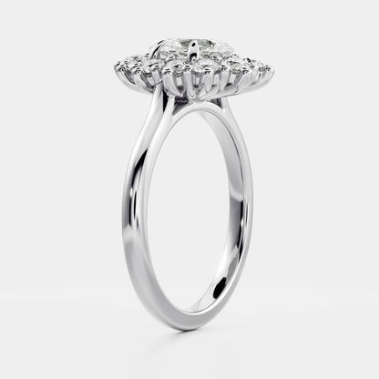 Solitaire-Oval Lab Grown Diamond Engagement Ring