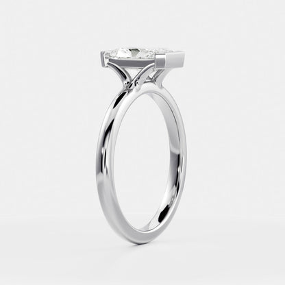 Solitaire-Oval Lab Grown Diamond Engagement Ring