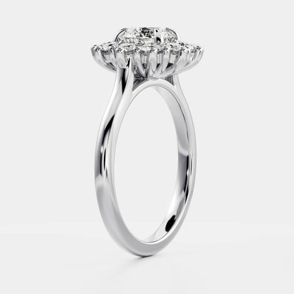 Solitaire-Oval Lab Grown Diamond Engagement Ring