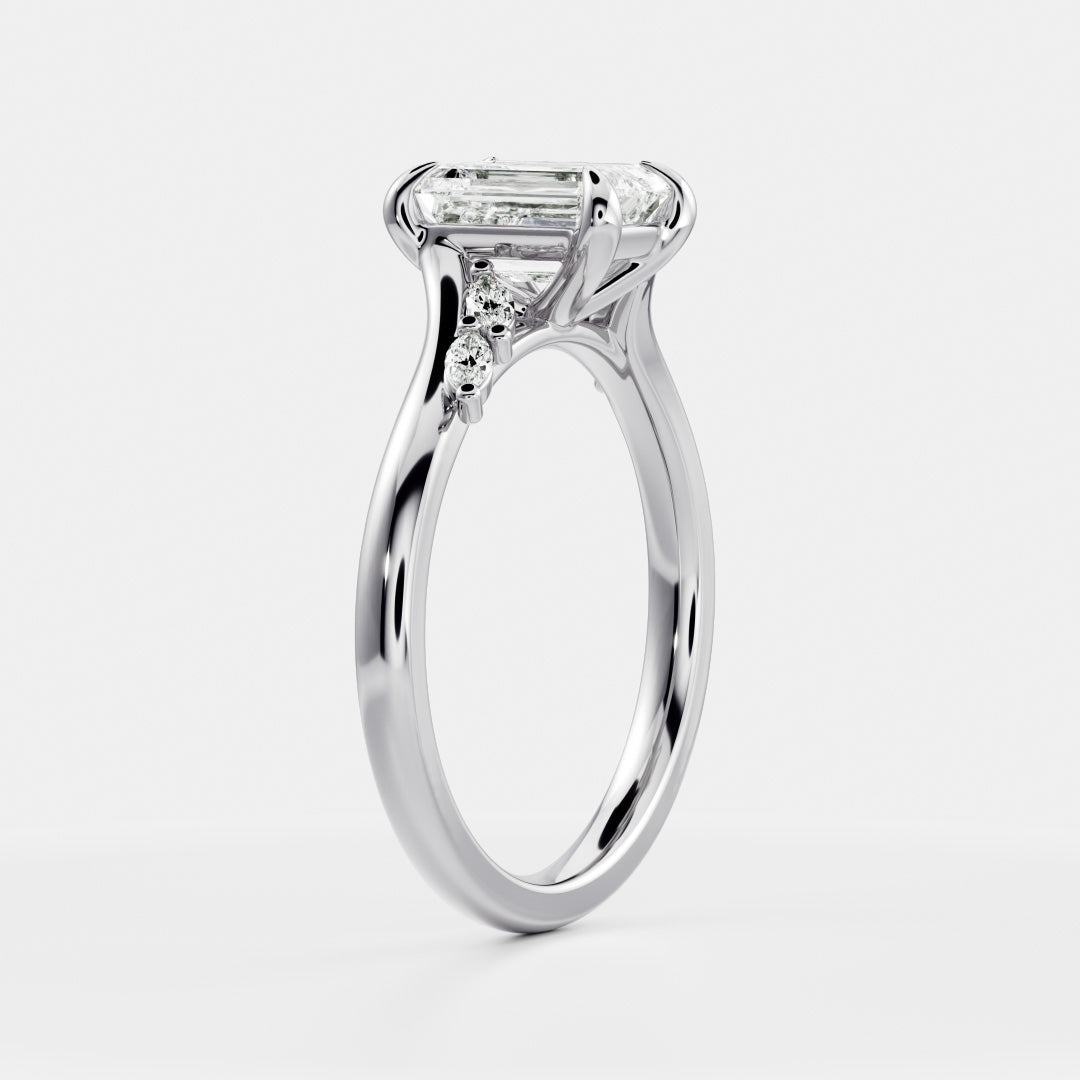 Solitaire- 1.0 CT Oval Moissanite Engagement Ring
