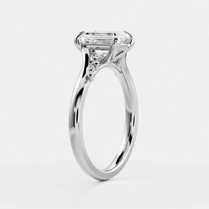 Solitaire- 1.0 CT Oval Moissanite Engagement Ring