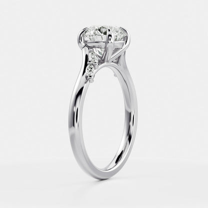 Solitaire- 1.0 CT Oval Moissanite Engagement Ring