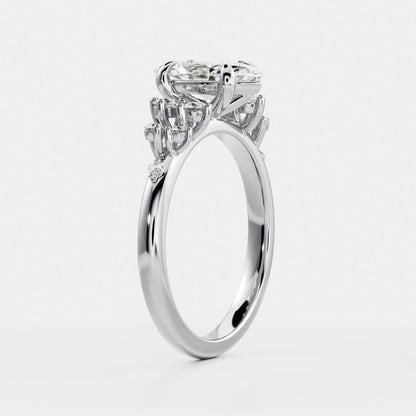 Solitaire-Oval Lab Grown Diamond Engagement Ring