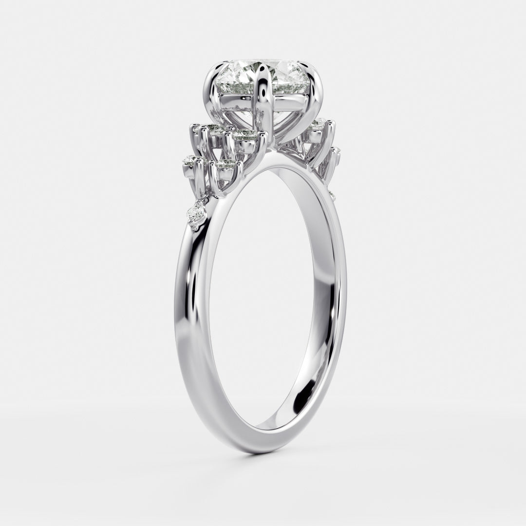 Solitaire-Oval Lab Grown Diamond Engagement Ring