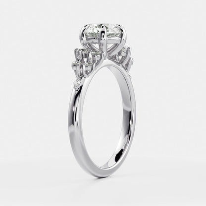 Solitaire-Oval Lab Grown Diamond Engagement Ring