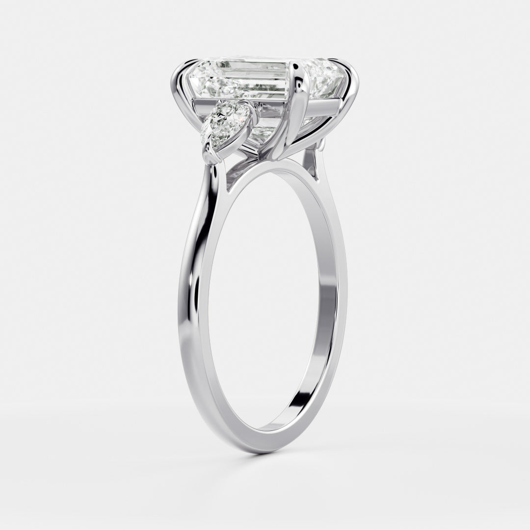 Solitaire- 1.0 CT Oval Moissanite Engagement Ring