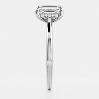 Solitaire- 1.0 CT Oval Moissanite Engagement Ring