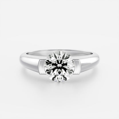 Solitaire- 1.0 CT Oval Moissanite Engagement Ring