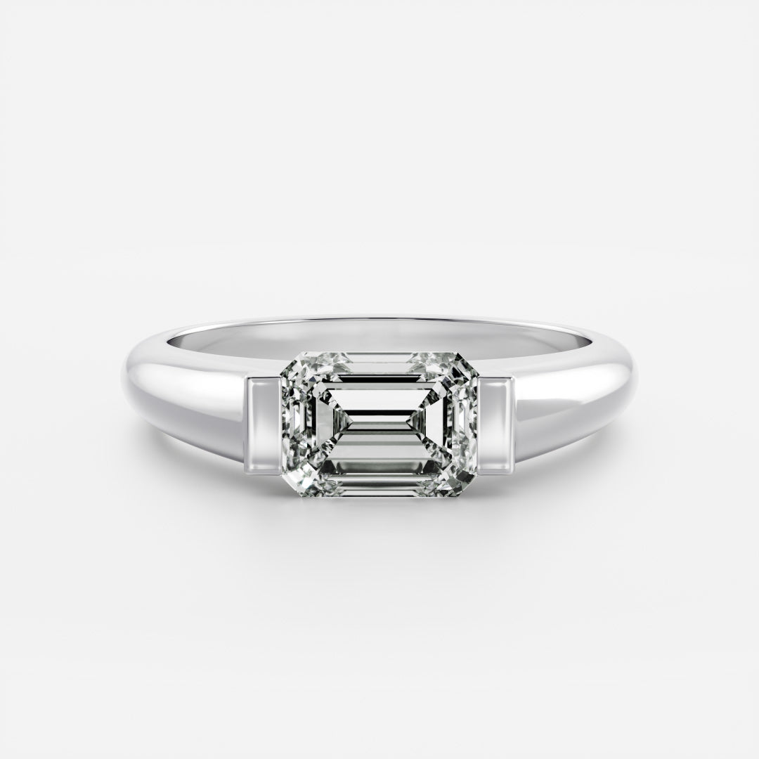 Solitaire- 1.0 CT Oval Moissanite Engagement Ring